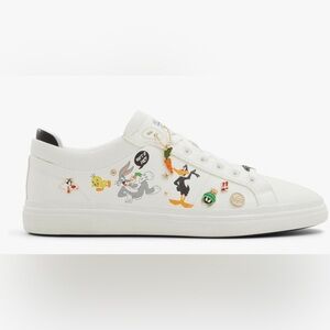 Aldo Looney Tunes Ltlowtopspec White Sneakers MEN 10.5 Women Estimated Size 12
